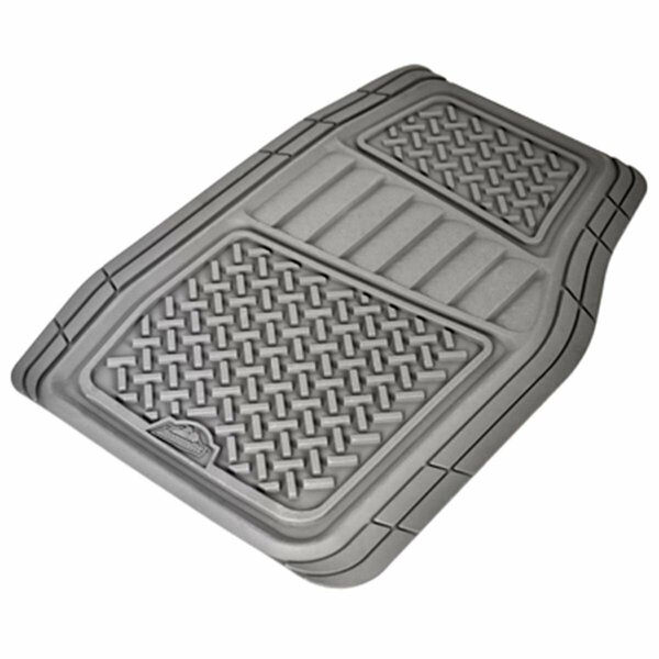 Unique Accessories 78831 Heavy Duty Rubber Interior Truck SUV Floor Mat- Gray, 2PK 201656